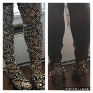 snake skin Boots